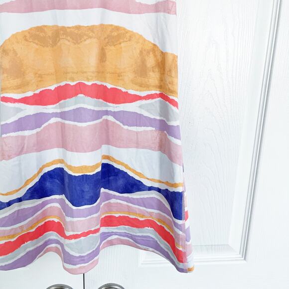 Lululemon Cool Racerback in Bleacher Stripe White Iris Flower - Picture 3 of 5